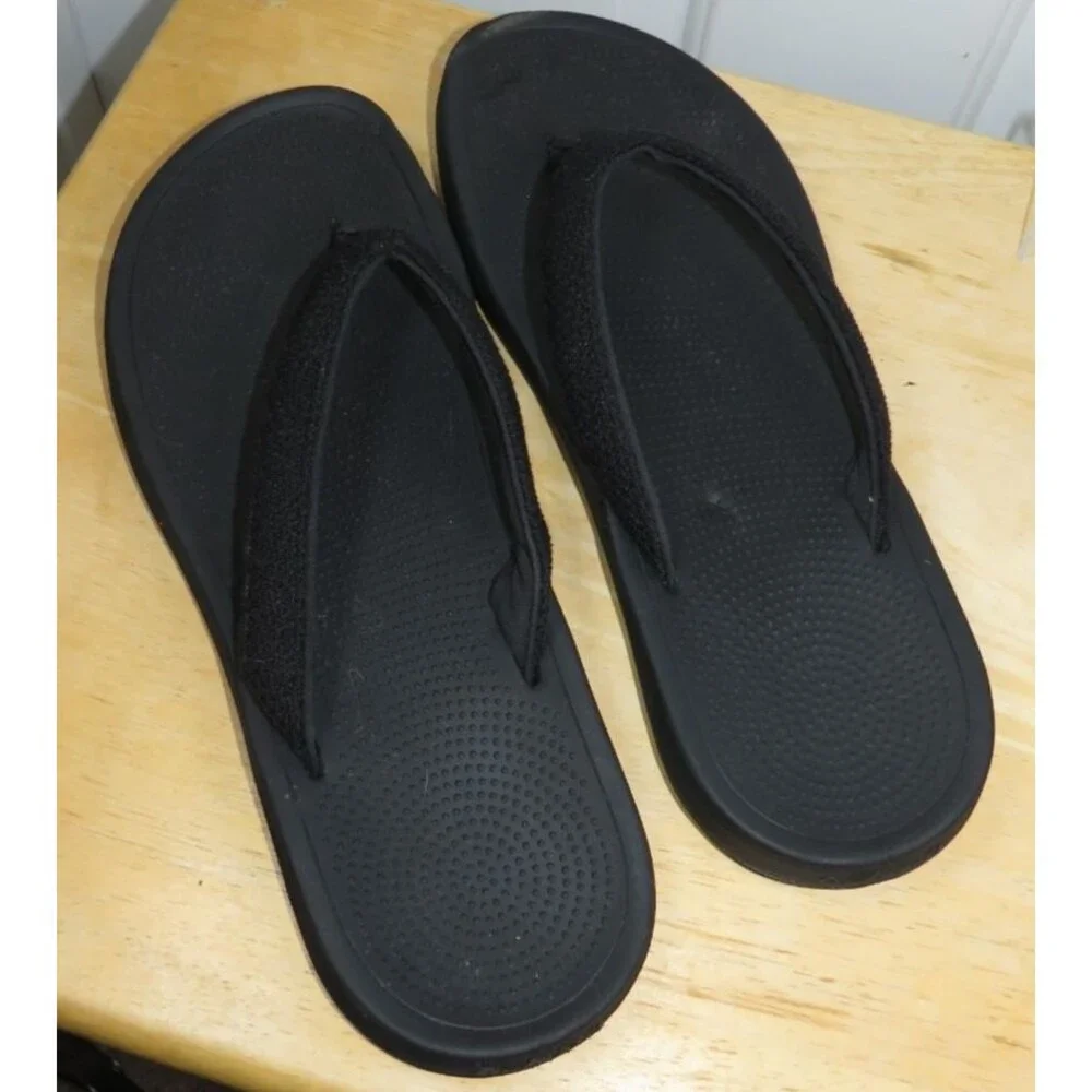 Allbirds Men's Natural Black Flip Flop Sandals Lightweight Comfort Size 10